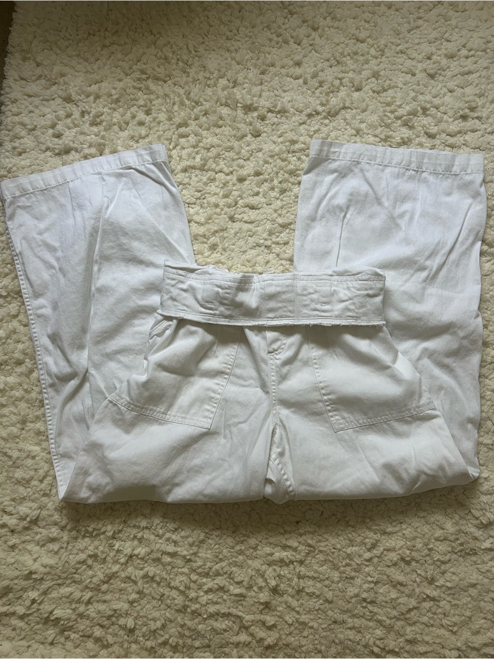 Womens AE low/high rise linen Pants